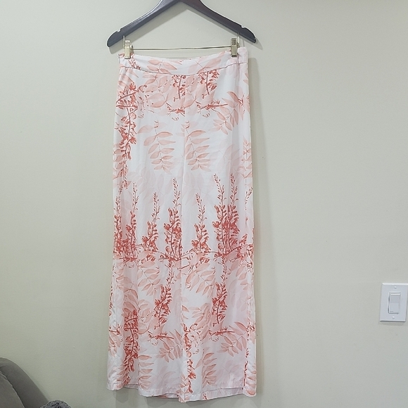 SHEIN Cream Tiered Maxi Pants Wide Leg - Picture 1 of 10